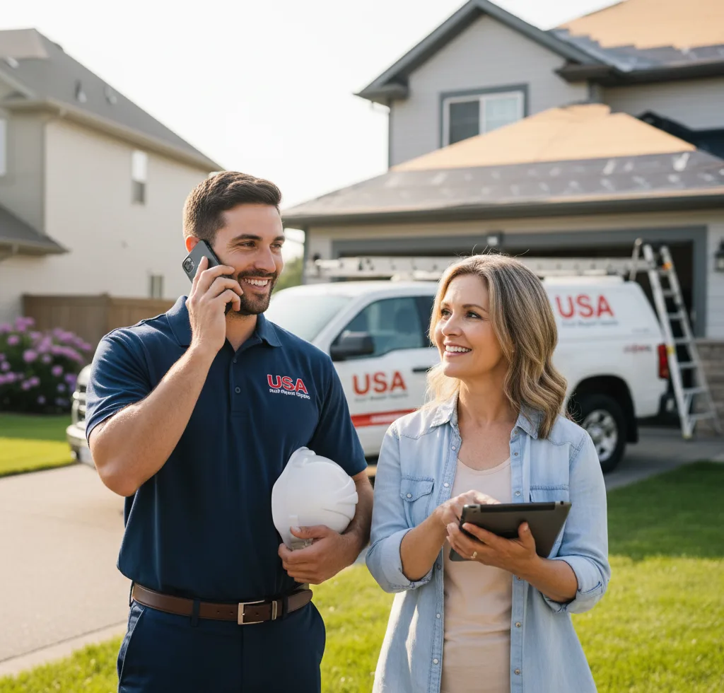 USA Roof Repair Experts customer support in Ridgefield